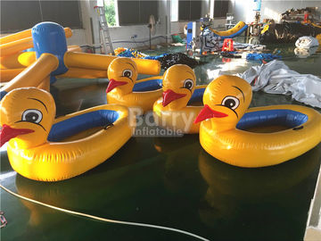 Big Yellow Duck Animal Floats Inflatable Water Toys For Pool with Logo Printing