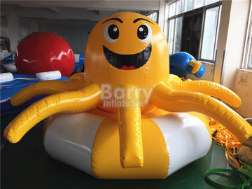 Customized Yellow Octopus Inflatable Pool Floats For Aqua Water Park