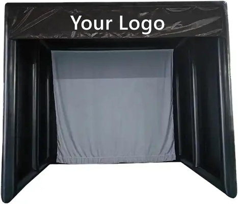 Training Outdoor Inflatable Golf Simulator Tent Golf Simulator Cage Enclosures For Home Practice With Customized Design