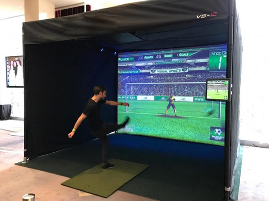 Sealed Outdoor Golf Training Hitting Cage Screen Inflatable Golf Simulator Tent For Sport