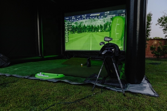 High Quality Inflatable Golf Tent Outdoor Indoor Inflatable Golf Sport Simulator Room Inflatable Golf Hitting Cage