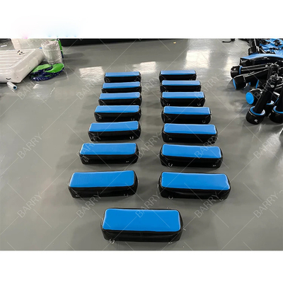 Parkour And Freerunning Inflatable Air Track DWF Material Warrior Course Air Bridge Indoor Gym Park
