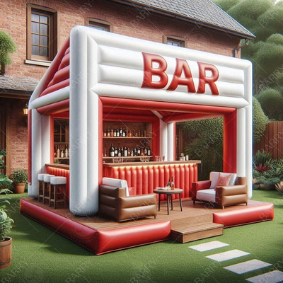 Commercial Adult Inflatable Pool Bar Blow Up Backyard Inflatable Pool Bar With Swimming And Seats For Party Event