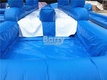 0.55mm PVC Tarpaulin Single Lane Inflatable Slip And Slide With Swimming Pool