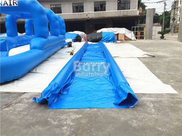 0.55mm PVC Tarpaulin Single Lane Inflatable Slip And Slide With Swimming Pool