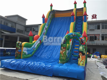 11X6X9m Commercial Inflatable Slide , PVC Tarpaulin Blow Up Jumping Castle