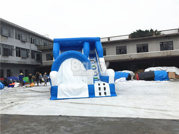 Blue Small Commercial Inflatable Slide For Children / Backyard Water Slide