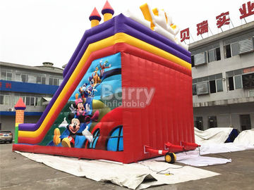 Professional Double Lanes Bear Kid Inflatable Slide 12*8*8m Or Customized