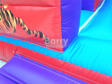 Professional Double Lanes Bear Kid Inflatable Slide 12*8*8m Or Customized