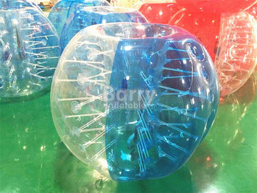 Red Clear Outdoor Inflatable Toys For Adults / Human Water Bubble Ball