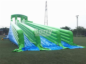 Durable Giant Inflatable Slide , Green 10000ft Blow Up 