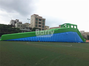 Durable Giant Inflatable Slide , Green 10000ft Blow Up 