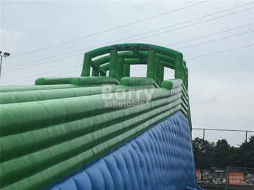 Durable Giant Inflatable Slide , Green 10000ft Blow Up 