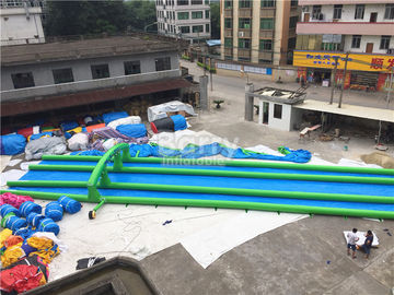 Long single Or Double Lane Inflatable Slide City 1 - 2 Years Warranty