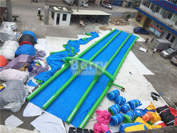 Long single Or Double Lane Inflatable Slide City 1 - 2 Years Warranty