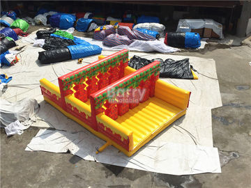 Long Blow Up Obstacle Course / Plato 0.55mm PVC Inflatable Barriers