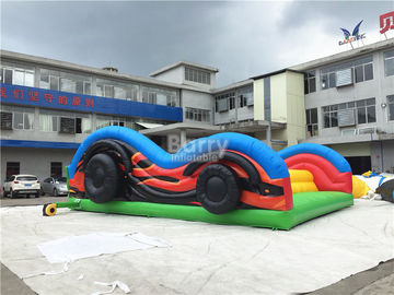 Long Blow Up Obstacle Course / Plato 0.55mm PVC Inflatable Barriers