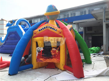 Sport World Inflatable Interactive Games , Giant Inflatable Basketball Hoop