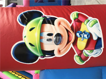 Customized Mickey Mouse Inflatable Jumping Castle Slide For Backyard