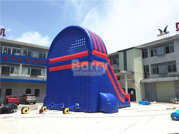 Summer Kids / Adult Inflatable Water Slides With Blower Blue And Red