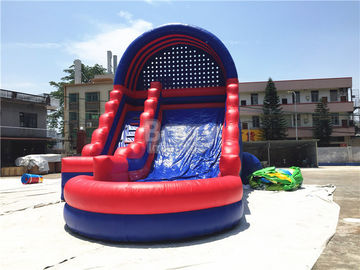 Summer Kids / Adult Inflatable Water Slides With Blower Blue And Red