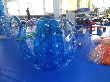 Durable Outdoor Inflatable Toys , Blue Inflatable Hamster Bumper Ball