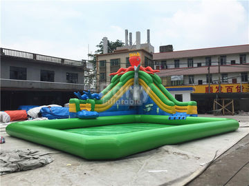 Outdoor Inflatable Water Park For Kids / Extreme Fun Water Theme Park