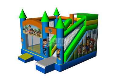 Commercial Grade Inflatable Bouncer House , Industrial Catoon Moon Bounce