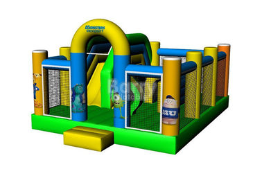 Commercial Grade Inflatable Bouncer House , Industrial Catoon Moon Bounce