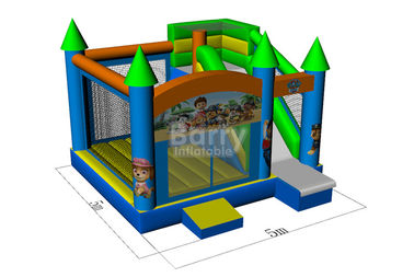 Commercial Grade Inflatable Bouncer House , Industrial Catoon Moon Bounce