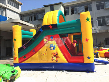 Fire - resistant Big Inflatable Bounce House With Slide Combo SCT EN71