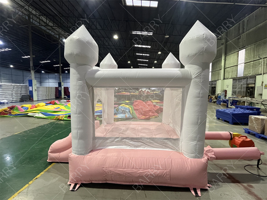 3.3x3m White And Pink Beautiful Inflatable Wedding Bouncer Slide Combo Jumping Castle Slide