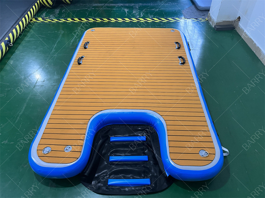 Wooden Color Adjustable Pet Ramp Folding Portable Dog Ramp For Lake And Pool