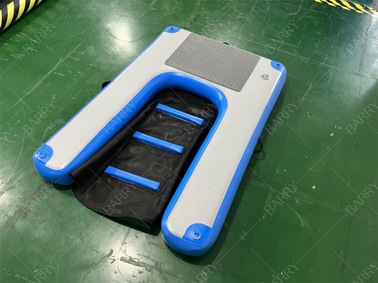 OEM Floating Pet Stairs Ladder Inflatable Water Ramp For Dogs Barry