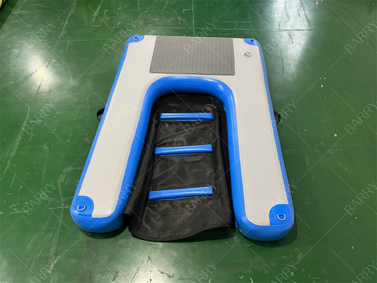 OEM Floating Pet Stairs Ladder Inflatable Water Ramp For Dogs Barry