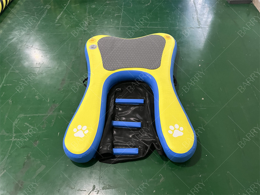 High Stability Non-Slip Upgraded Steps Inflatable Portable Floating Dog Boat Ramp Pool Ladder Inflatable Water Dogs Pup Plank