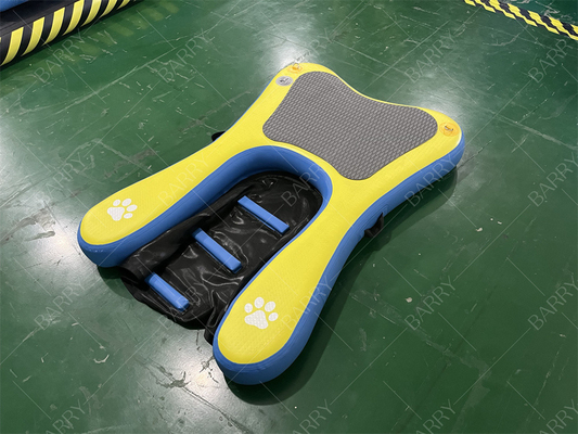 High Stability Non-Slip Upgraded Steps Inflatable Portable Floating Dog Boat Ramp Pool Ladder Inflatable Water Dogs Pup Plank