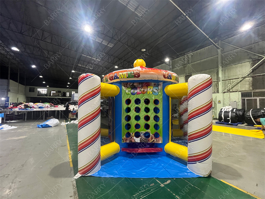 Commercial Grade Clown 5 In 1 Carnival Game For Kids Outdoor Indoor Inflatable Sport Game