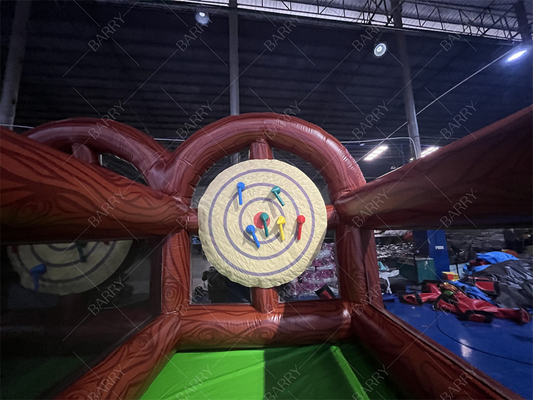 Interactive Carnival Game Double Lane Axe Throw Inflatable Axe Throwing For Event Party