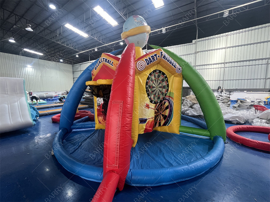 Large World Of Sports Inflatable Carnival Games 3/4/5 In 1 Outdoor Inflatable Games