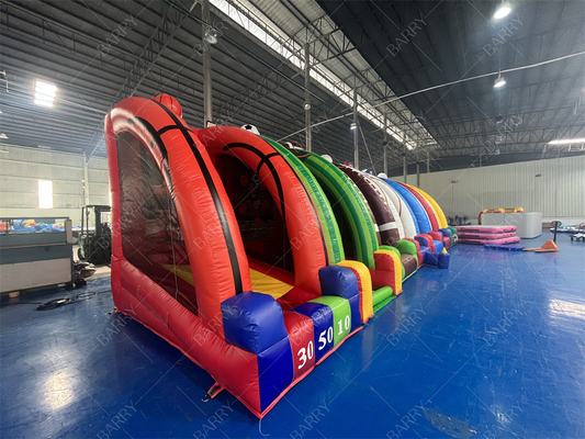 Large Newly Designed Custom Made Exciting Inflatable Kids 7 In 1 Carnival Games For Rental Business