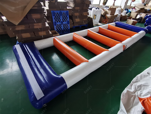 Inflatable Floating Water Park Customized Design And Waterproof Features Air Blower Accessories Included