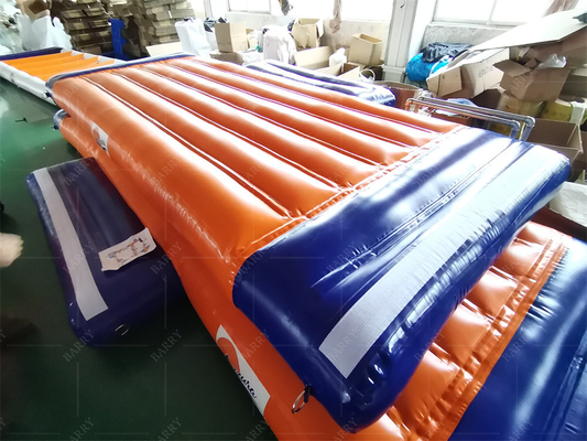 Inflatable Floating Water Park Customized Design And Waterproof Features Air Blower Accessories Included