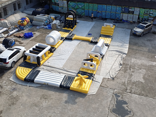 Customized Water Playland Floating Inflatable Water Park For Lake