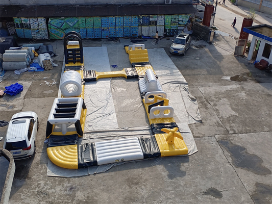 Customized Water Playland Floating Inflatable Water Park For Lake