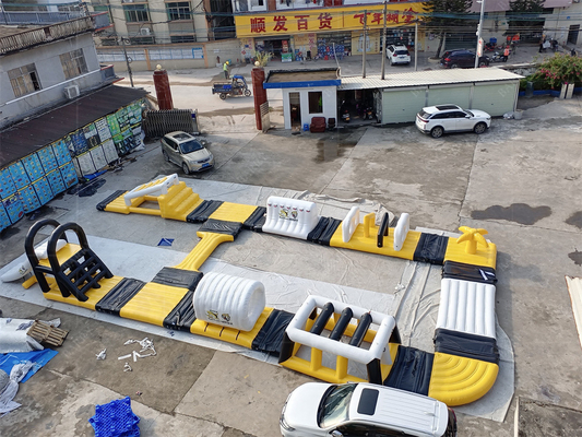 Customized Water Playland Floating Inflatable Water Park For Lake