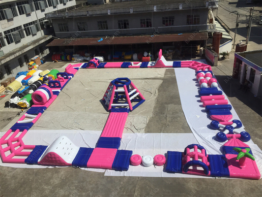 Water Fun With Our Customized Inflatable Floating Water Park And Air Blower