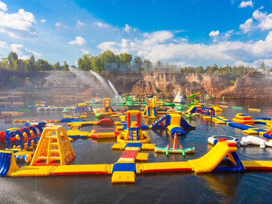 Customized PVC Floating Aqua Park Determined For Swimming Pool