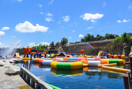 Customized PVC Floating Aqua Park Determined For Swimming Pool