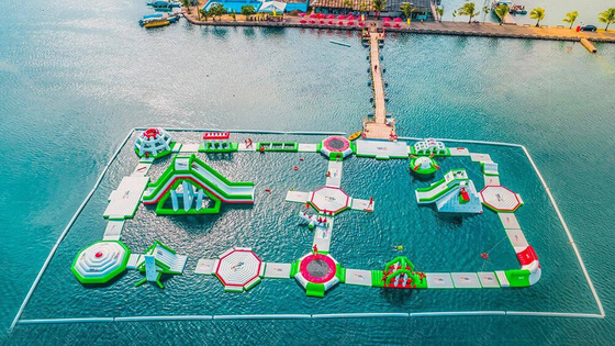 UV-Resistant Anti-UV Inflatable Water Fun Zone with Air Blower Accessories